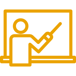 icon - teacher at blackboard